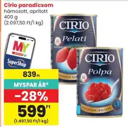 Spar Cirio paradicsom ajánlat