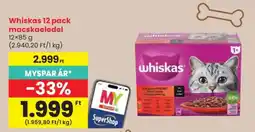 Spar Whiskas 12 pack macskaeledel ajánlat