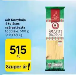 Tesco Séf Konyhája 4 tojásos száraz tészta ajánlat