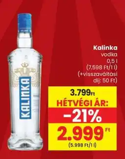 Spar Kalinka vodka ajánlat