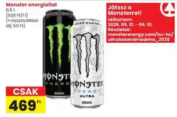 Spar MONSTER Energiaital ajánlat
