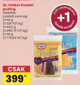 Spar Dr. Oetker Eredeti Puding ajánlat