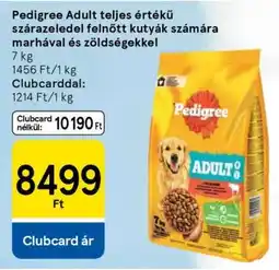 Tesco Pedigree Adult teljes értékű szárazeledel ajánlat
