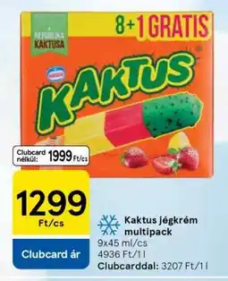 Tesco Kaktus jégkrém multipack ajánlat