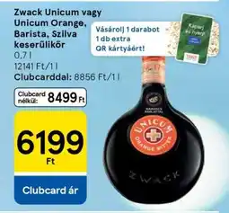 Tesco Zwack Unicum vagy Unicum Orange, Barista, Szilva keserűlikőr ajánlat
