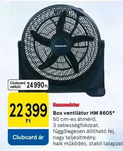 Tesco Box ventilátor HM 8605 ajánlat