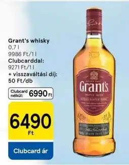 Tesco Grant's whisky ajánlat