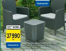Tesco Keter Toscana balcony kerti bútor-szett ajánlat
