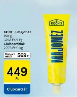Tesco Koch's majonéz ajánlat