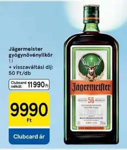 Tesco Jägermeister gyógynövénylikőr ajánlat