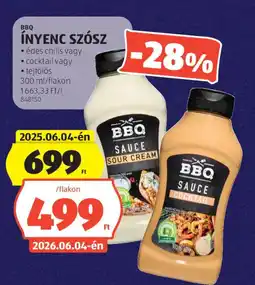 ALDI Bbq Ínyenc szósz ajánlat