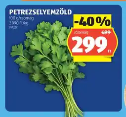 ALDI Petrezselyemzöld ajánlat