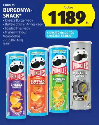 ALDI Pringles burgonya-snack ajánlat