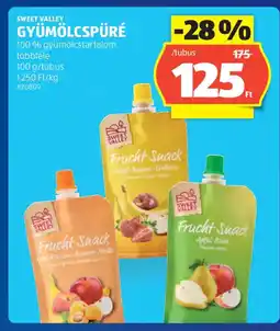 ALDI Sweet valley gyümölcspüré ajánlat
