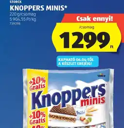 ALDI Storck knoppers minis ajánlat