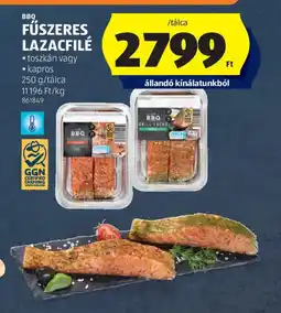 ALDI Bbq fűszeres lazacfilé ajánlat