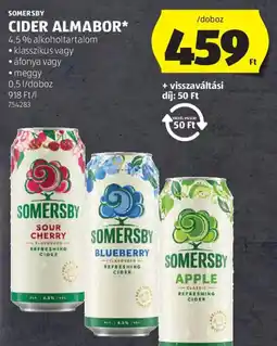 ALDI Somersby cider almabor ajánlat