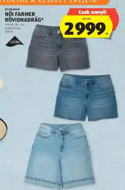 ALDI UP2FASHION Női farmer rövidnadrág ajánlat