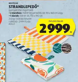 ALDI Novitesse Strandlepedő ajánlat