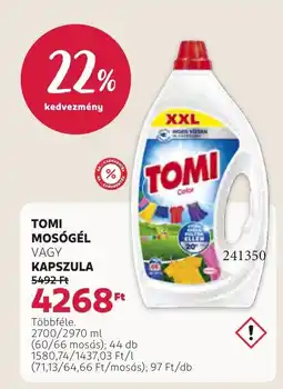 Rossmann Tomi mosógél vagy kapszula ajánlat