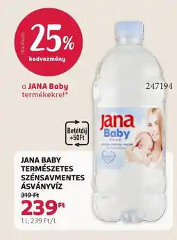 Rossmann Jana baby természetes szénsavmentes ásványvíz ajánlat