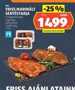 ALDI Friss Marinált Sertéstarja ajánlat