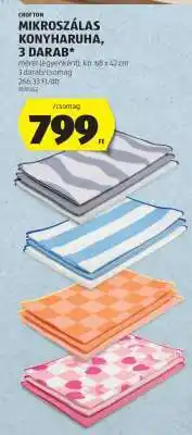ALDI Mikroszálas konyharuha, 3 darab ajánlat