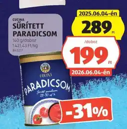 ALDI Cucina Sűrített Paradicsom ajánlat