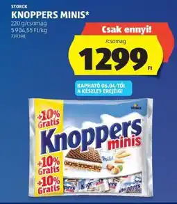 ALDI KNOPPERS MINIS ajánlat