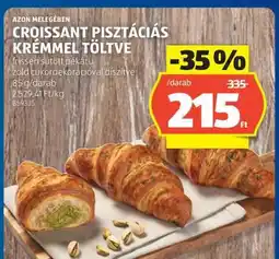 ALDI Croissant pisztáciás krémmel töltve ajánlat
