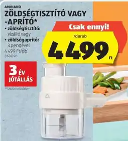 ALDI Ambiano Zöldségtisztító vagy -aprító ajánlat