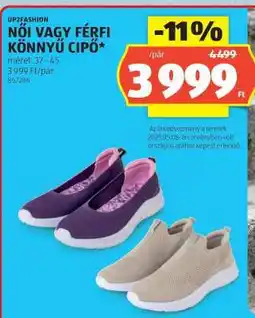 ALDI Női vagy férfi könnyű cipő ajánlat