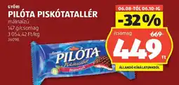 ALDI Győri Pilóta piskótatallér ajánlat