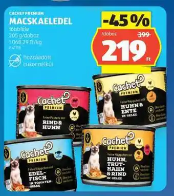 ALDI CACHET PREMIUM MACSKAELEDEL ajánlat