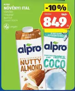 ALDI Alpro növényi ital ajánlat