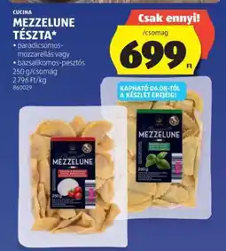 ALDI Cucina Mezzelune Tészta ajánlat
