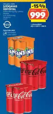 ALDI Coca-Cola, Fanta szénsavas üdítőital ajánlat
