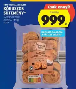 ALDI Kókuszos Sütemény ajánlat