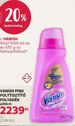 Rossmann Vanish Pink folttisztító folyadék ajánlat