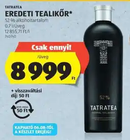 ALDI TATRATEA EREDETI TEALIKŐR ajánlat