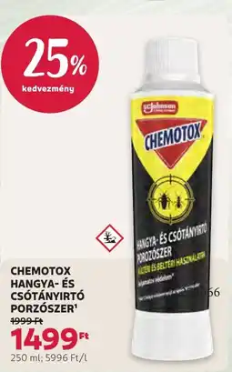 Rossmann Chemotox hangya- és csótányirtó porzószer ajánlat
