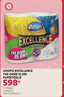 Rossmann Ooops! Excellence The Game Is On! Papírtörlő ajánlat