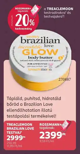 Rossmann Treaclemoon Brazilian Love testvaj ajánlat