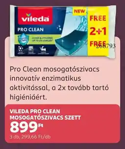 Rossmann Vileda Pro Clean mosogatószivacs szett ajánlat