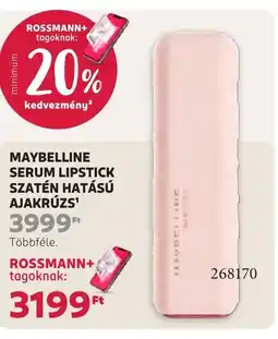 Rossmann Maybelline Serum Lipstick szatén hatású ajakrúzs ajánlat