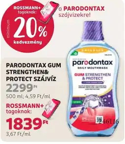 Rossmann Parodontax Gum Strengthen & Protect szájvíz ajánlat