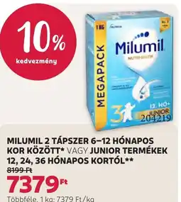 Rossmann Milumil 2 tápszer vagy junior termékek ajánlat