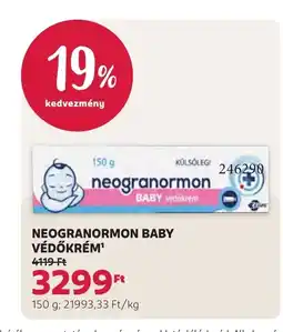 Rossmann Neogranormon Baby védőkrém ajánlat