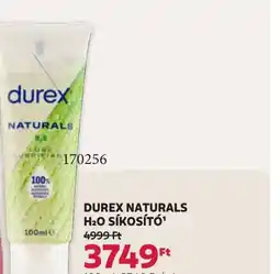 Rossmann Durex Naturals H2O síkosító ajánlat