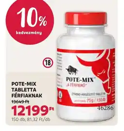 Rossmann Pote-Mix tabletta férfiaknak ajánlat